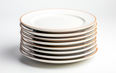 Obraz premium Set of plates on table