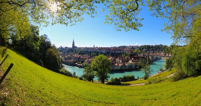 Panorama of Berna city of Switzerland