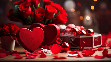Fototapeta na wymiar Theme of love. Valentine's day