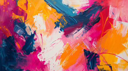 A mesmerizing contemporary artwork bursting with energy and passion. Vibrant brushstrokes and bold, abstract forms create a captivating visual experience, evoking a sense of modernity and cr