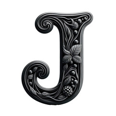 Isolated 3D Letter on a Clear PNG Canvas Generative AI 