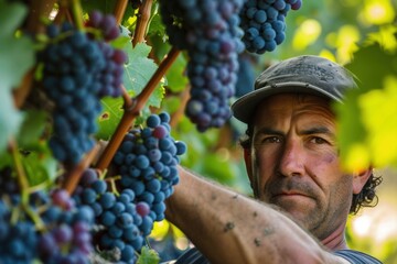 Obraz premium grape harvesting season 