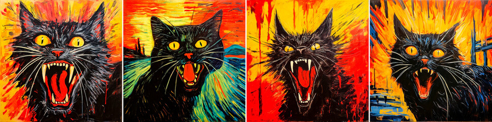 Explore the symbolism of black cats in art. Learn about the German Expressionists and their use of black cat imagery. Find out how black cats are represented in psychedelic art.