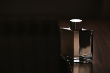 bottle of perfume in a luxury tone