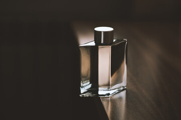 bottle of stylish men's perfume