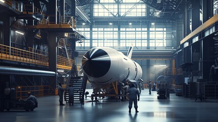 Aerospace experts meticulously build spacecraft at state-of-the-art facility