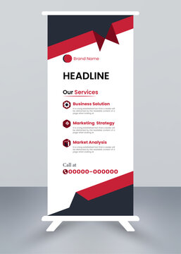 corporate roll up banner design template