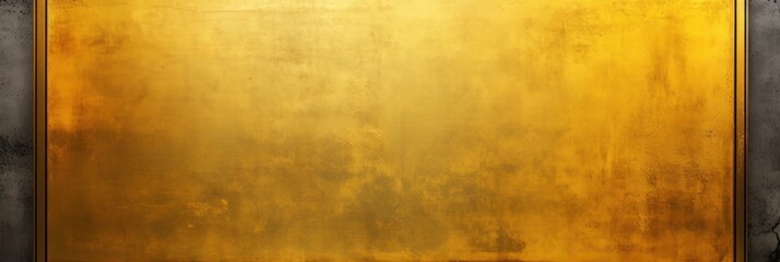 blank frame in Gold backdrop with Gold wall, in the style of dark gray