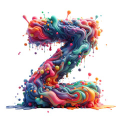 Fototapeta premium Isolated 3D Letter on a Clear PNG Canvas Generative AI 