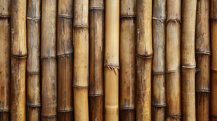 A visually captivating bamboo wood texture showcasing the authentic segments and delicate lines in...