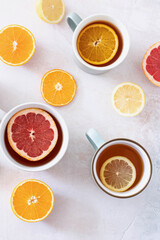 citruses in tea