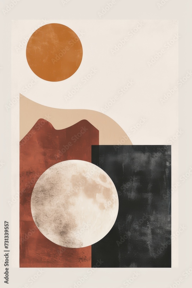 Poster a captivating work of art capturing the serenity and mystique of a mountain bathed in the soft glow 