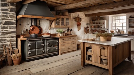 Cozy Rustic Farmhouse Kitchen - A Blend of Tradition and Comfort