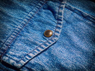 Blue jeans pocket