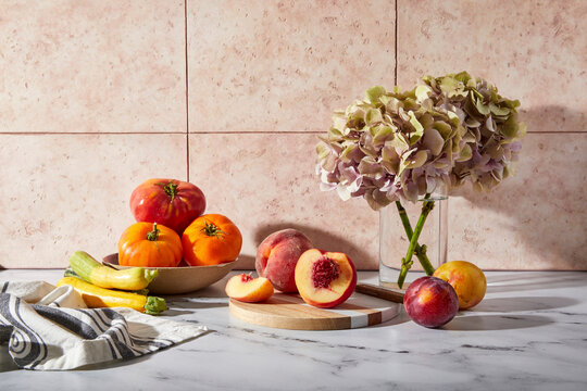 Summer Produce Kitchen Still Life