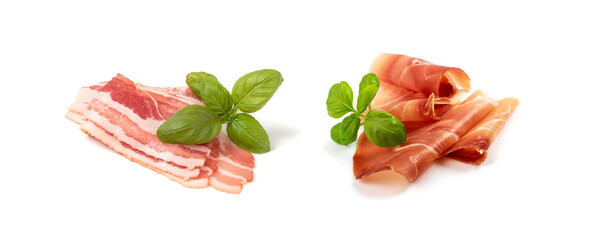 Slices of Prosciutto, Spanish Jamon Cut, Parma Ham