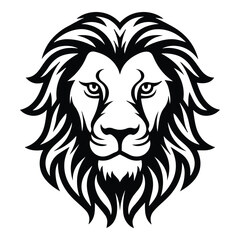 Lion Flat Icon Isolated On White Background