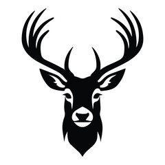 Deer Flat Icon Isolated On White Background