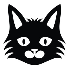 Cat Flat Icon Isolated On White Background