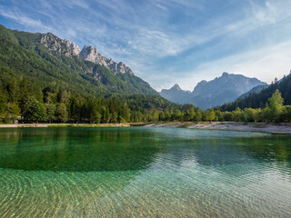 Lake Jasna in Alps, Slovenia