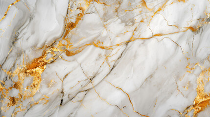 A stunning seamless marble texture featuring exquisite veins of gold and white, meticulously crafted to create a lavish and opulent background. Perfect for adding a touch of luxury to any de