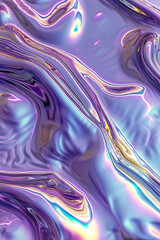 liquid metallic pattern holographic iridescent in y2k pastel shiny colors futuristic sci-fi...