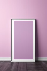 blank frame in Mauve backdrop with Mauve wall