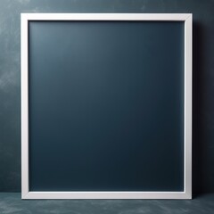 blank frame in Navy Blue backdrop with Navy Blue wall