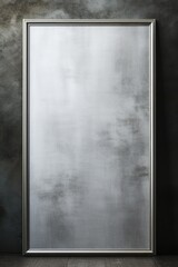 blank frame in Silver backdrop with Silver wall