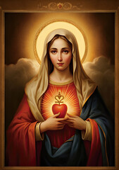 Holy Mary with heart © neirfy