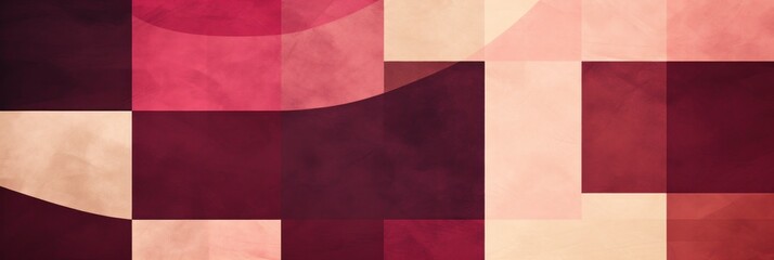 Burgundy simple abstract patterns on the wall