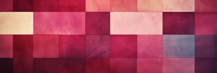 Burgundy simple abstract patterns on the wall