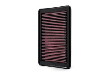 Premium car air filter ensuring optimal engine performance and efficiency, with superior airflow and filtration technology isolated with transparent shadow
