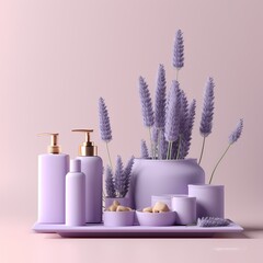 Lavender Themed Bathroom Accessories