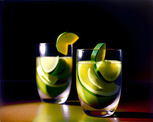 Luscious-looking exotic melon-based cool refreshing drinks.