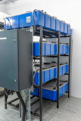 Industrial electric UPS backup system - obrazy, fototapety, plakaty