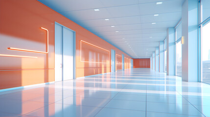blue corridor in modern building,,
corridor in the office