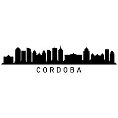 Naklejka premium Cordoba skyline