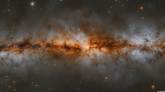 Celestial dreamscape swirling galaxies, ethereal auroras, and harmonious celestial motion © Ilja