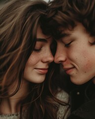 young couple in love