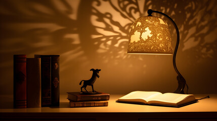 lamp and book 3d image,,
lamp on the book