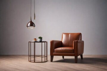 HD Showcase of Minimal Leather Armchair Shapes, Expertly Cut Out Against Transparent Backgrounds, Crafted in 3D for Impeccable Realism, Presented in PNG Format to Redefine Contemporary Spaces with Sle