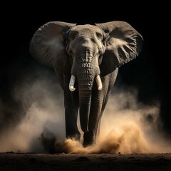 Fototapeta premium Amazing African elephant