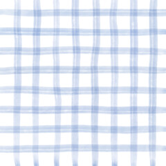 Light Blue Plaid Hand Drawn Background Pattern Overlay