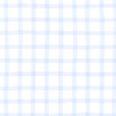 Light Blue Plaid Hand Drawn Background Overlay