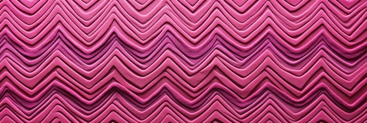 Pink zig-zag wave pattern carpet texture background 
