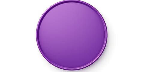 Purple round circle isolated on white background