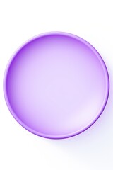 Purple round circle isolated on white background