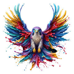 Obraz premium Isolated Flight: Bird on a Clear PNG Palette - Generative AI