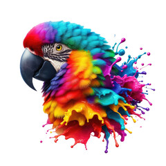 Obraz premium Isolated Flight: Bird on a Clear PNG Palette - Generative AI